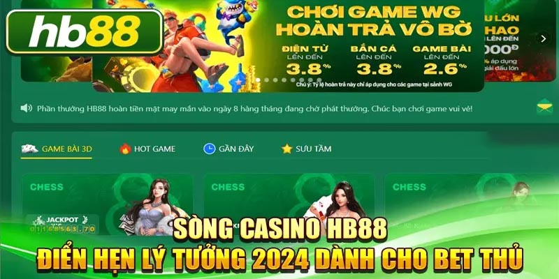 Casino HB88 là địa chỉ đáng tin cậy dành cho mọi cược thủ